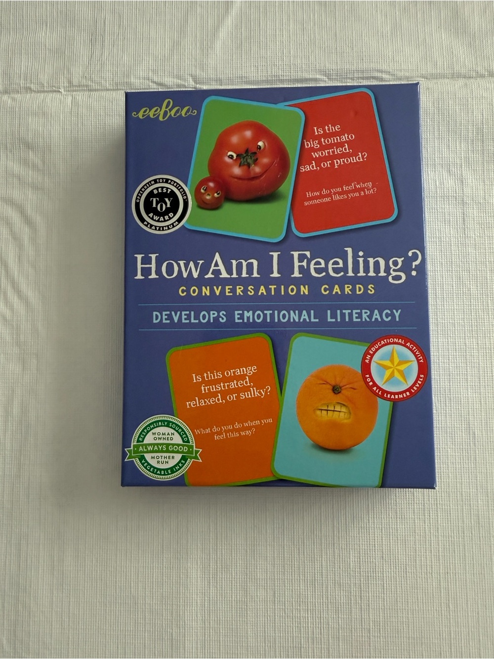 eeBoo How Am I Feeling? Conversation Cards - Blue